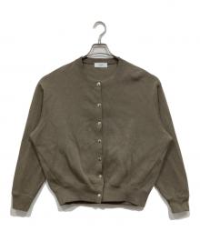 SLOBE IENA（スローブ イエナ）の古着「ダブルフェイスジャージースナップカーディガン」｜ブラウン