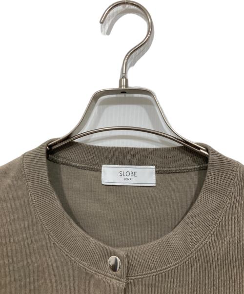 SLOBE IENA（スローブ イエナ）SLOBE IENA (スローブ イエナ) ダブルフェイスジャージースナップカーディガン ブラウン サイズ:サイズ表記なしの古着・服飾アイテム