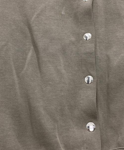 SLOBE IENA（スローブ イエナ）SLOBE IENA (スローブ イエナ) ダブルフェイスジャージースナップカーディガン ブラウン サイズ:サイズ表記なしの古着・服飾アイテム