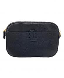 LAUREN RALPH LAUREN（ローレンラルフローレン）の古着「ロゴストラップショルダーバッグ」｜ネイビー