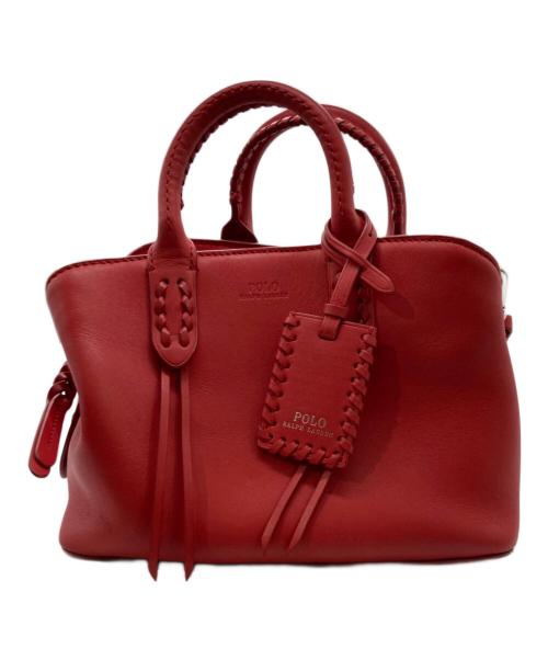 POLO RALPH LAUREN（ポロ・ラルフローレン）POLO RALPH LAUREN (ポロ・ラルフローレン) 2WAYショルダーバッグ レッドの古着・服飾アイテム