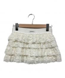 CRANK SEOUL（クランクソウル）の古着「フリルミニスカート」｜ホワイト