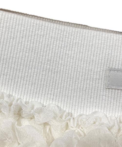 CRANK SEOUL（クランクソウル）CRANK SEOUL (クランクソウル) フリルミニスカート ホワイト サイズ:Freeの古着・服飾アイテム