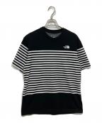 THE NORTH FACEザ ノース フェイス）の古着「ショートスリーブパネルボーダーティー」｜ブラック
