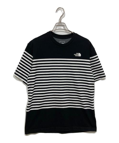 THE NORTH FACE（ザ ノース フェイス）THE NORTH FACE (ザ ノース フェイス) ショートスリーブパネルボーダーティー ブラック サイズ:Lの古着・服飾アイテム