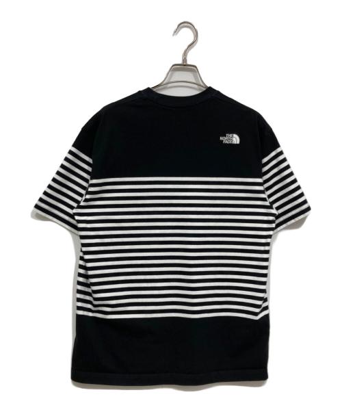 THE NORTH FACE（ザ ノース フェイス）THE NORTH FACE (ザ ノース フェイス) ショートスリーブパネルボーダーティー ブラック サイズ:Lの古着・服飾アイテム