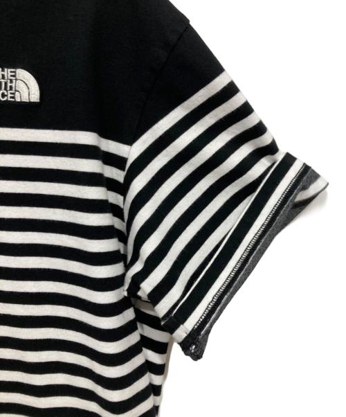 THE NORTH FACE（ザ ノース フェイス）THE NORTH FACE (ザ ノース フェイス) ショートスリーブパネルボーダーティー ブラック サイズ:Lの古着・服飾アイテム