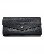 LOUIS VUITTONルイ ヴィトン）の古着「長財布 / ポルトフォイユ・キュリユーズ」｜ネイビー