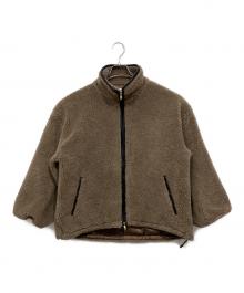 lahutte（ラユット）の古着「ウール混ボアジャケット」｜ブラウン