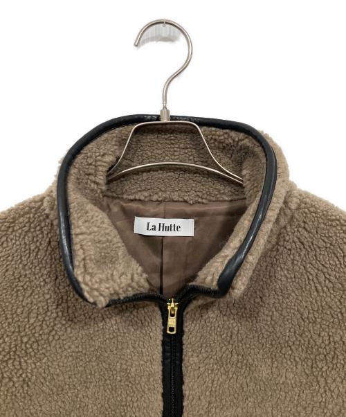 lahutte（ラユット）lahutte (ラユット) ウール混ボアジャケット ブラウン サイズ:Fの古着・服飾アイテム