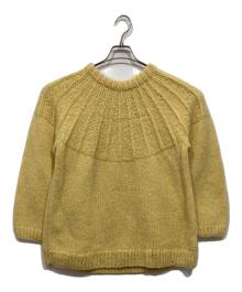 JOURNAL STANDARD relume（ジャーナルスタンダード レリューム）の古着「ネパールハンドニット求心プルオーバー」｜イエロー