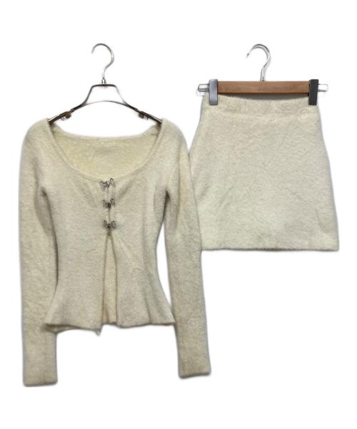 darich（ダーリッチ）darich (ダーリッチ) シャギーニットセットアップ アイボリー サイズ:Freeの古着・服飾アイテム