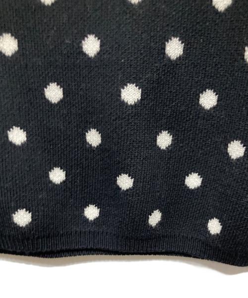 darich（ダーリッチ）Darich (ダーリッチ) ウエストマークドットニットミニワンピース ブラック サイズ:FREEの古着・服飾アイテム