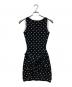 Darich (ダーリッチ) ウエストマークドットニットミニワンピース ブラック サイズ:FREE：4000円