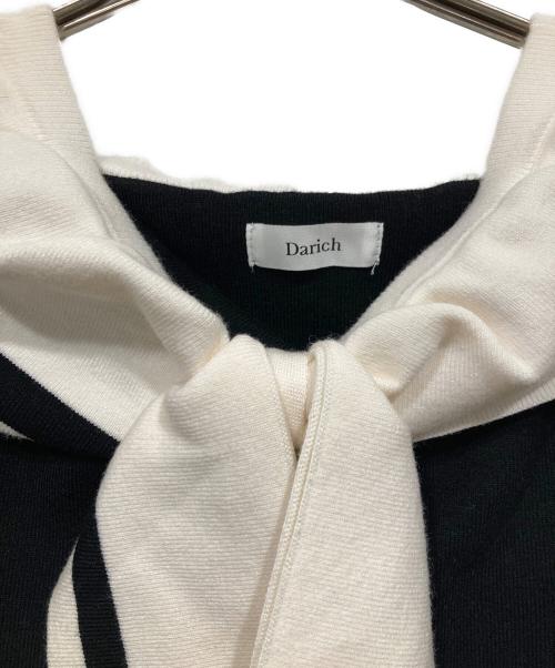 darich（ダーリッチ）darich (ダーリッチ) ビッグリボンオフショルニットトップス ブラック サイズ:FREEの古着・服飾アイテム