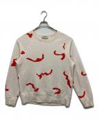 Acne studiosアクネ ストゥディオス）の古着「COLLEGE CAMO カレッジカモ スウェット」｜ベージュ