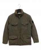 STONE ISLANDストーンアイランド）の古着「MICRO REPS DOWN マイクロレップスダウン レーヤードジャケット」｜オリーブ
