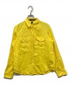 LAUREN RALPH LAURENローレンラルフローレン）の古着「リネン長袖シャツ」｜イエロー