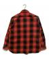 HOUSTON (ヒューストン) オンブレチェックビエラシャツ / VINTAGE OMBRE CHECK VIYELLA SHIRT / ビンテージオンブレーチェックビエラシャツ レッド サイズ:XXL：7000円