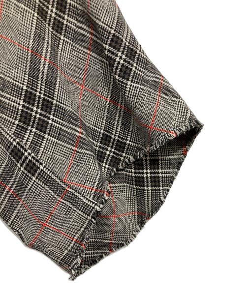 Aquascutum（アクアスキュータム）Aquascutum (アクアスキュータム) ツイストチェックワンピース グレー サイズ:Mの古着・服飾アイテム