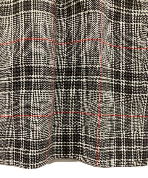 Aquascutum（アクアスキュータム）Aquascutum (アクアスキュータム) ツイストチェックワンピース グレー サイズ:Mの古着・服飾アイテム