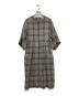 Aquascutum（アクアスキュータム）の古着「ツイストチェックワンピース」｜グレー