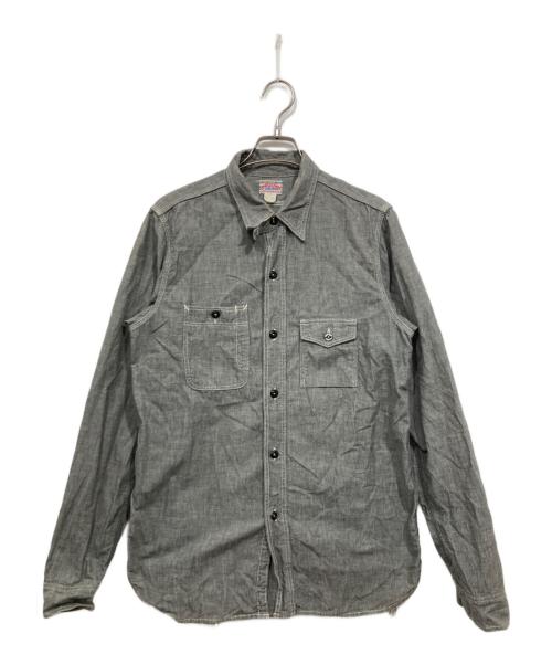 Joe McCOY（ジョーマッコイ）Joe McCOY (ジョーマッコイ) ワークシャツ グレー サイズ:16の古着・服飾アイテム