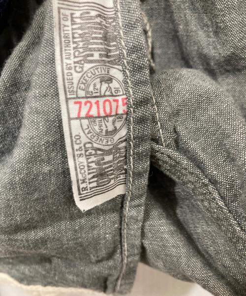 Joe McCOY（ジョーマッコイ）Joe McCOY (ジョーマッコイ) ワークシャツ グレー サイズ:16の古着・服飾アイテム