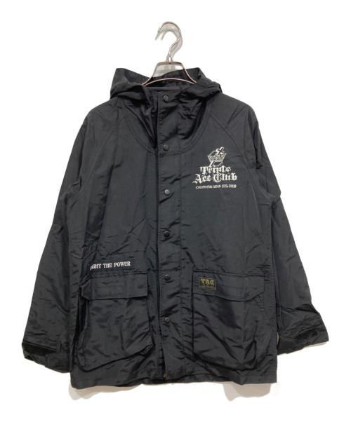 TRIPLE ACE CLUB（トルプルエースクラブ）TRIPLE ACE CLUB (トルプルエースクラブ) マウンテンパーカー ブラック サイズ:Mの古着・服飾アイテム