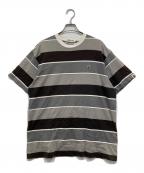 A BATHING APEア ベイシング エイプ）の古着「ボーダーカットソー」｜グレー