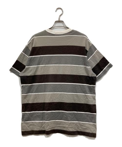 A BATHING APE（ア ベイシング エイプ）A BATHING APE (ア ベイシング エイプ) ボーダーカットソー グレー サイズ:XLの古着・服飾アイテム