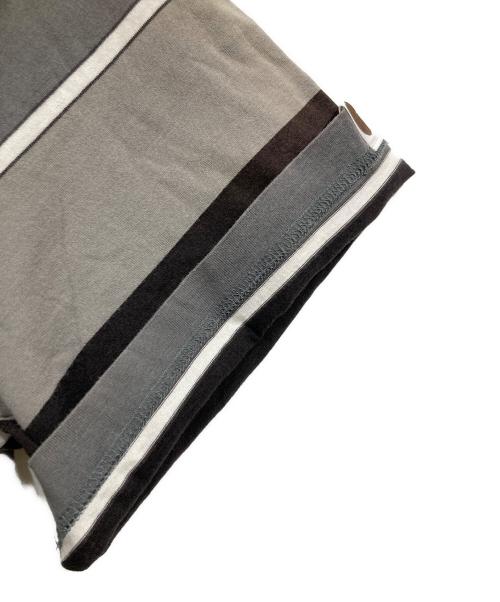 A BATHING APE（ア ベイシング エイプ）A BATHING APE (ア ベイシング エイプ) ボーダーカットソー グレー サイズ:XLの古着・服飾アイテム