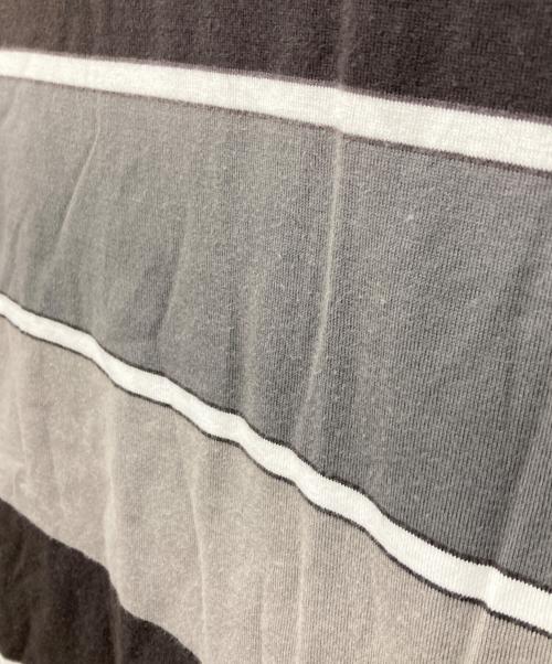 A BATHING APE（ア ベイシング エイプ）A BATHING APE (ア ベイシング エイプ) ボーダーカットソー グレー サイズ:XLの古着・服飾アイテム