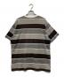 A BATHING APE (ア ベイシング エイプ) ボーダーカットソー グレー サイズ:XL：5000円
