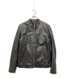 JOURNAL STANDARD（ジャーナルスタンダード）の古着「ラムレザージャケット」｜ブラック