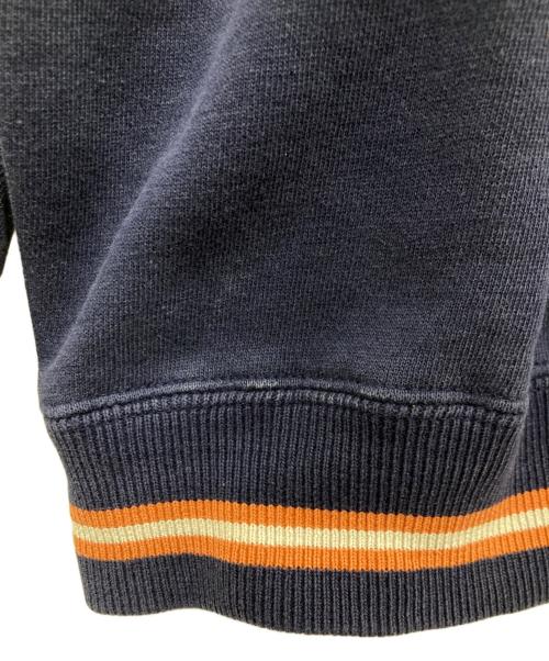 stussy（ステューシー）stussy (ステューシー) ロゴ刺繍クルーネックスウェット ネイビー サイズ:Sの古着・服飾アイテム