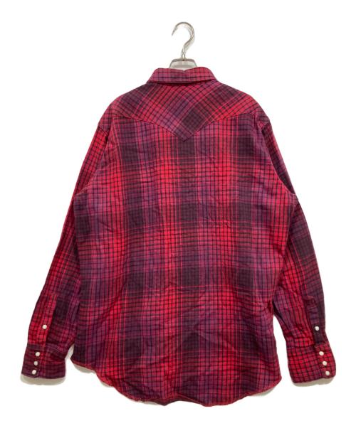 Wrangler（ラングラー）Wrangler (ラングラー) ウエスタンシャツ レッド サイズ:X-LONG TAILSの古着・服飾アイテム