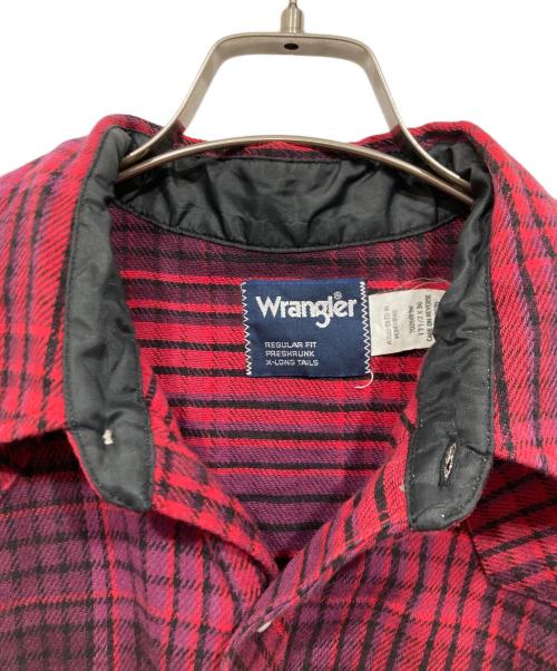 Wrangler（ラングラー）Wrangler (ラングラー) ウエスタンシャツ レッド サイズ:X-LONG TAILSの古着・服飾アイテム