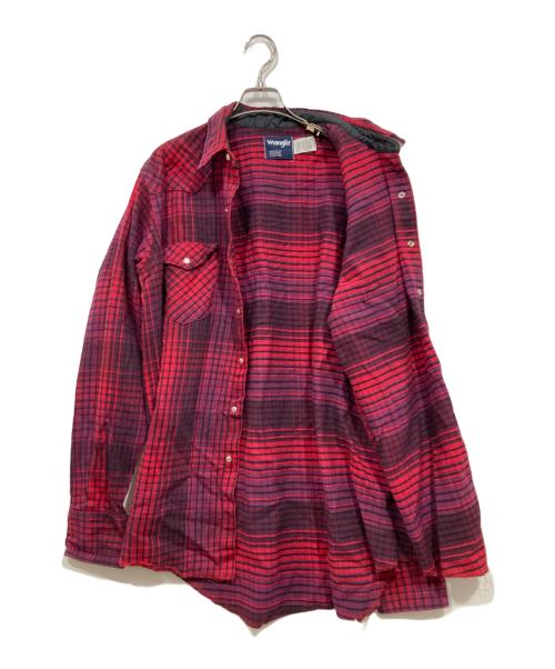Wrangler（ラングラー）Wrangler (ラングラー) ウエスタンシャツ レッド サイズ:X-LONG TAILSの古着・服飾アイテム