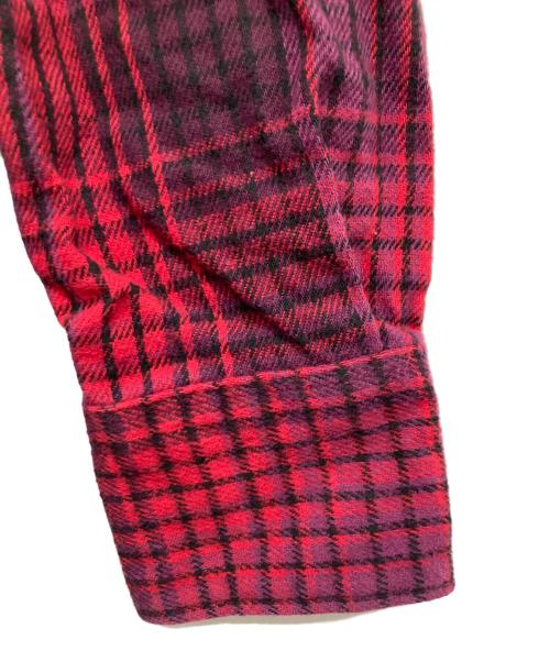 Wrangler（ラングラー）Wrangler (ラングラー) ウエスタンシャツ レッド サイズ:X-LONG TAILSの古着・服飾アイテム