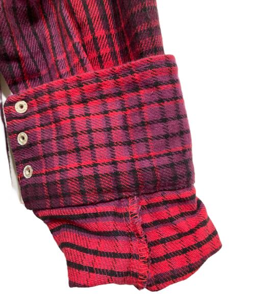 Wrangler（ラングラー）Wrangler (ラングラー) ウエスタンシャツ レッド サイズ:X-LONG TAILSの古着・服飾アイテム