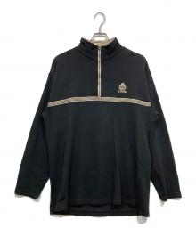 DIPORT USA（ディポート ユーエスエー）の古着「ハーフジップスウェット」｜ブラック