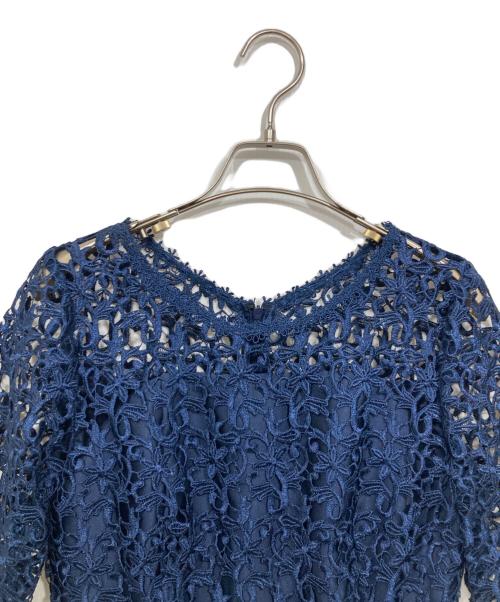 KETTY（ケティ）KETTY (ケティ) レース切替ドレス ネイビー サイズ:1の古着・服飾アイテム