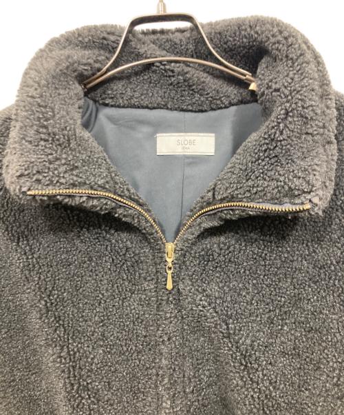 SLOBE IENA（スローブ イエナ）SLOBE IENA (スローブ イエナ) ウール混ボアスタンドコクーンブルゾン ジャケット グレー サイズ:36の古着・服飾アイテム