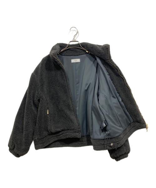 SLOBE IENA（スローブ イエナ）SLOBE IENA (スローブ イエナ) ウール混ボアスタンドコクーンブルゾン ジャケット グレー サイズ:36の古着・服飾アイテム