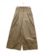 BABYLONEバビロン）の古着「ウェザータックワイドパンツ」｜ベージュ