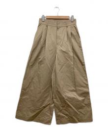 BABYLONE（バビロン）の古着「ウェザータックワイドパンツ」｜ベージュ