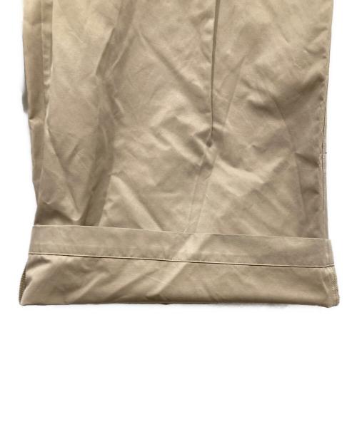 BABYLONE（バビロン）BABYLONE (バビロン) ウェザータックワイドパンツ ベージュ サイズ:38の古着・服飾アイテム