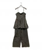 BABYLONEバビロン）の古着「ペプラムオールインワン」｜グレー