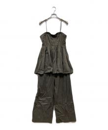 BABYLONE（バビロン）の古着「ペプラムオールインワン」｜グレー